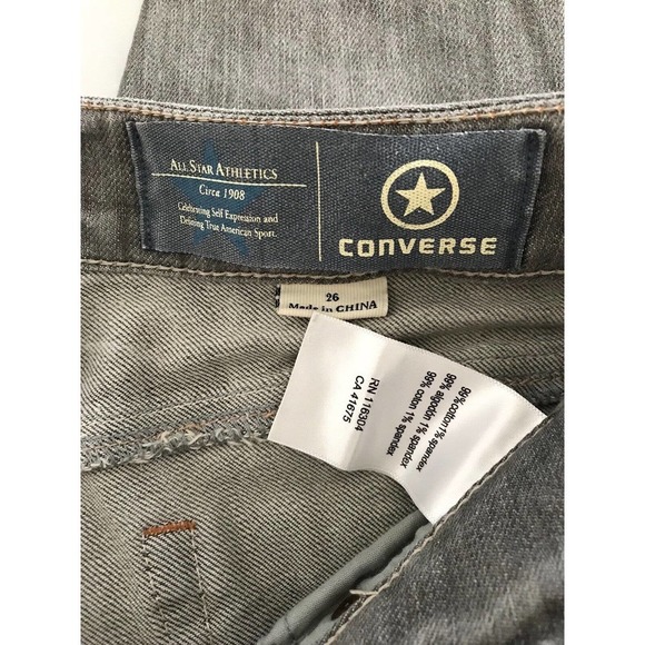 Converse | Jeans Womens Size 26 Gray Low Rise Washed Skinny Denim Pants - Picture 10 of 10